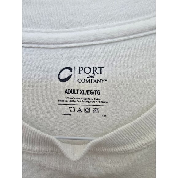 Symbolarts Port & Company Long-Sleeve T-Shirt Customer Appreciation 2017 White X - Picture 3 of 4